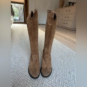 Vintage Suede Cowboy Boots Size 8.5